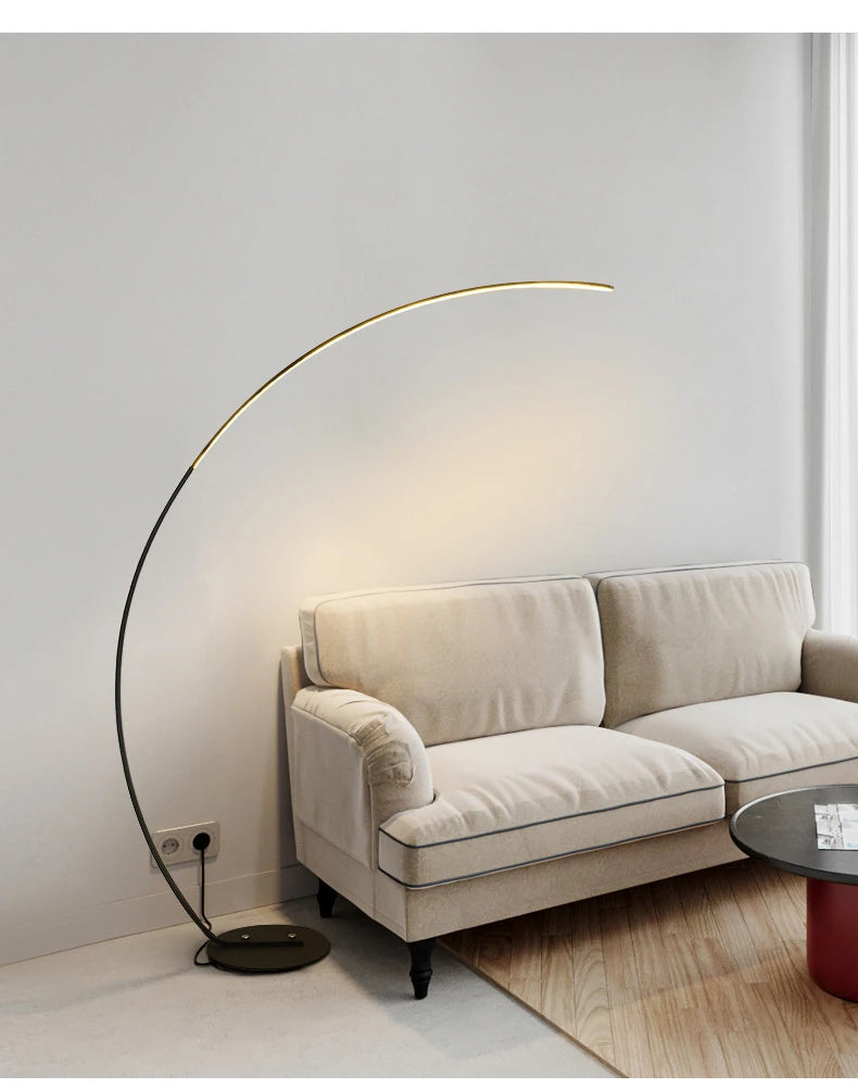 NordicGlow Slimline LED Vloerlamp - vloerlamp - in de kamer