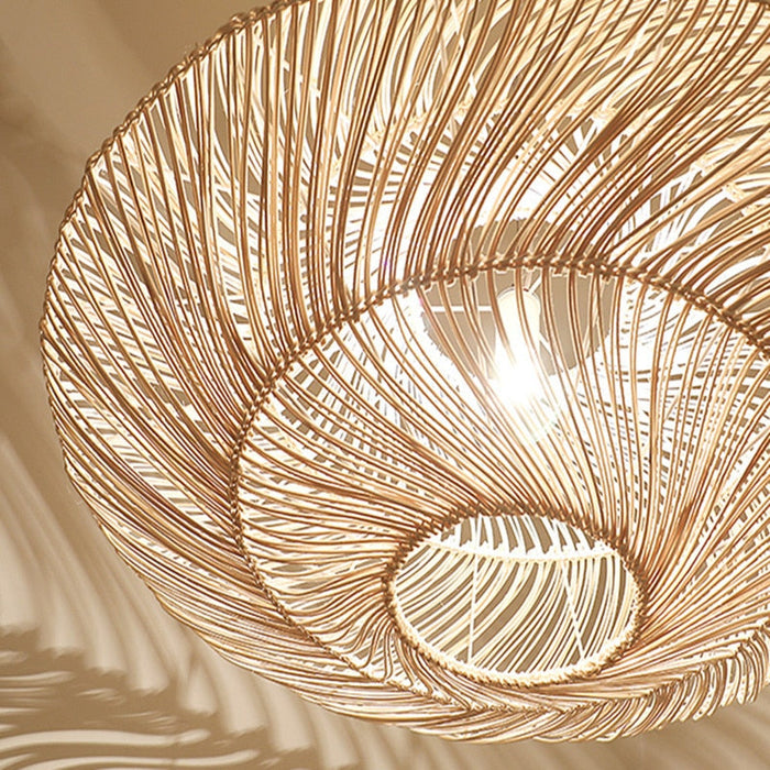 Vintage Rotan Hanglamp - hanglampen - detail