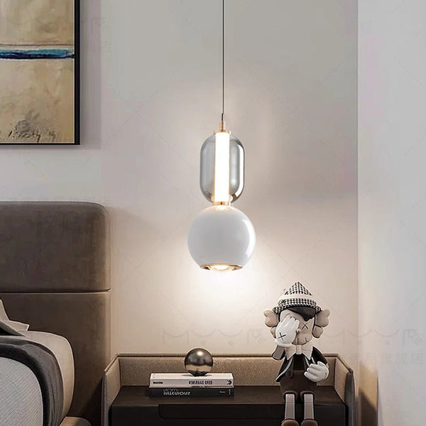 Nordic Creative Hanglamp Van Ijzerglas - hanglampen - zijaanzicht