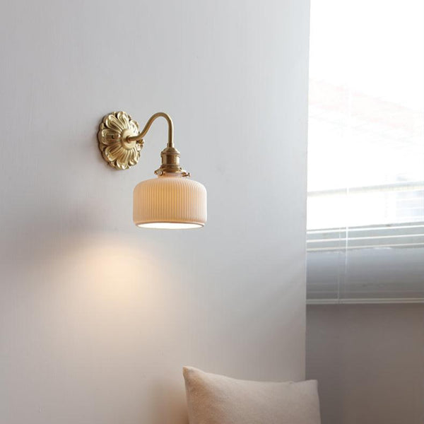 Messing Keramische Wandlamp - wandlampen