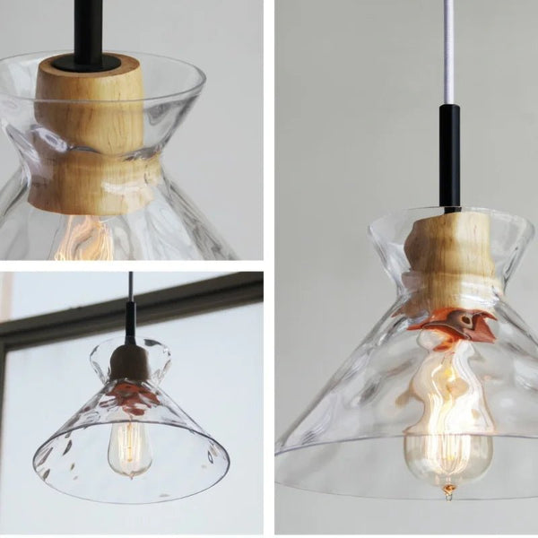 Minimalistische Art Ripple Glazen Hanglamp - hanglampen - in de kamer