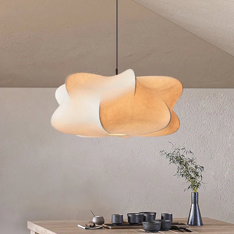 Wabi Sabi Zijde Japan Hanglamp - hanglampen - zijaanzicht