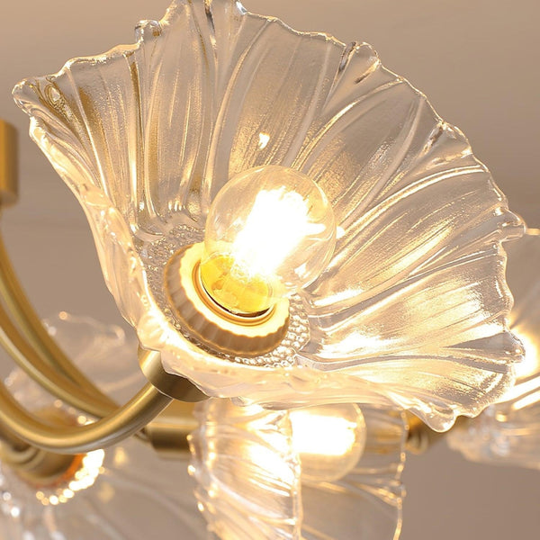 Glazen Kroonluchter Kalin Bloem - hanglampen - detail