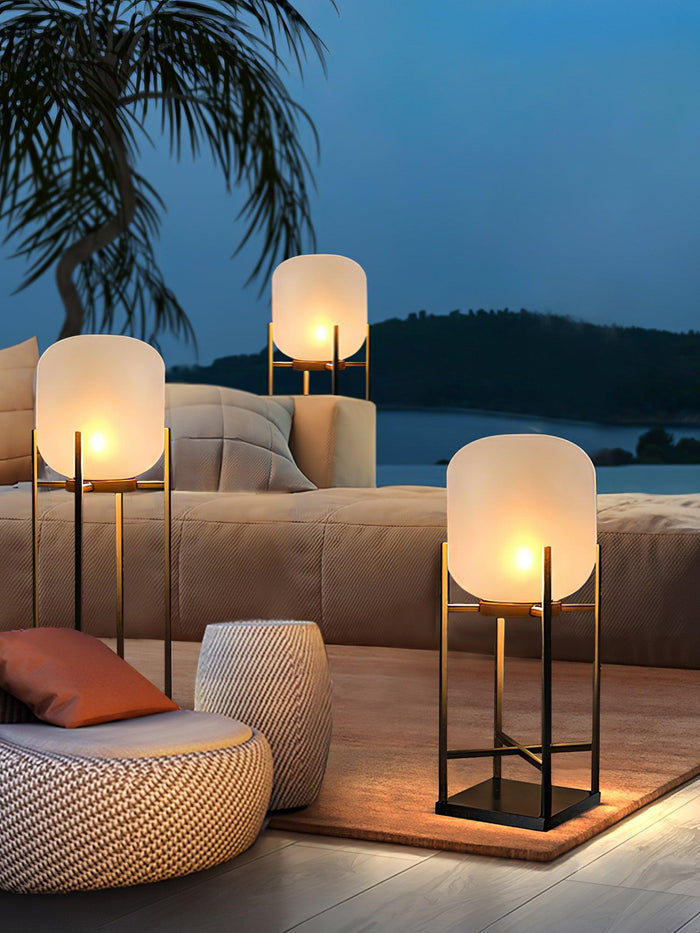 Vloerlamp Op Zonne-Energie Voor Buiten - vloerlamp - close-up