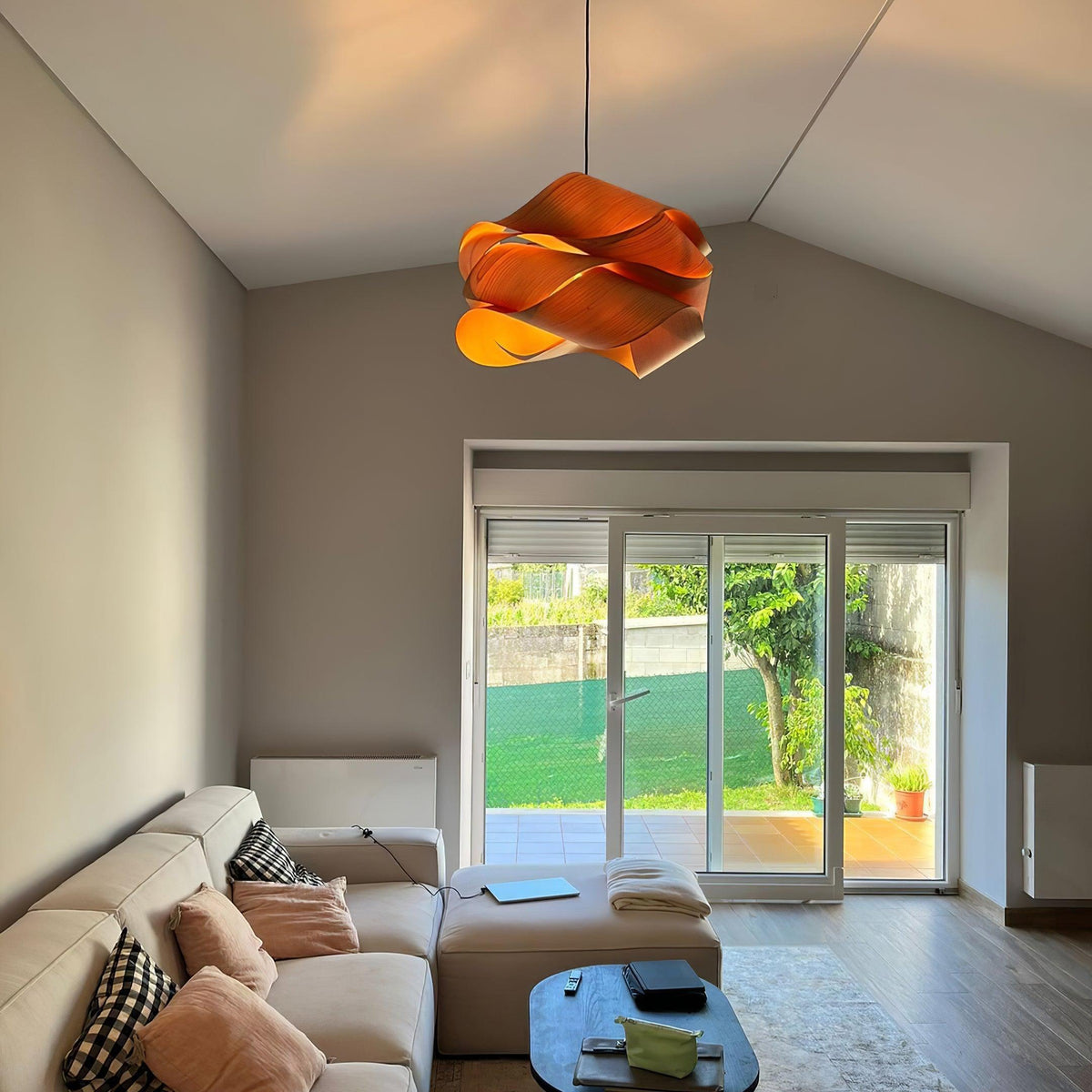 Houten Moderne Hanglamp Voor In De Eetkamer - hanglampen - materiaaldetail