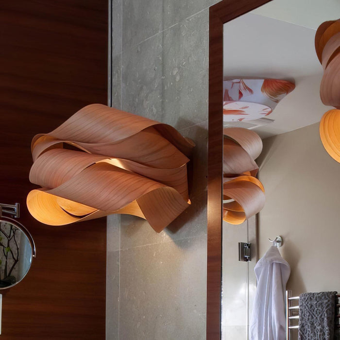 Houten Moderne Hanglamp Voor In De Eetkamer - hanglampen - gemonteerd
