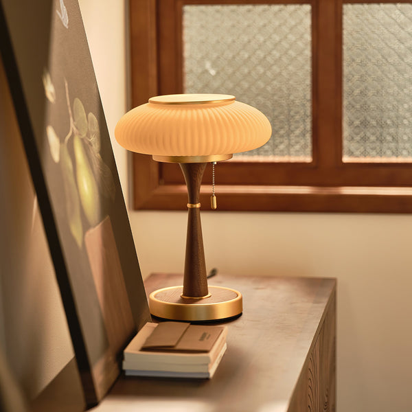 Minimalistische Matsutake Tafellamp Voor In De Slaapkamer - tafellampen - materiaaldetail