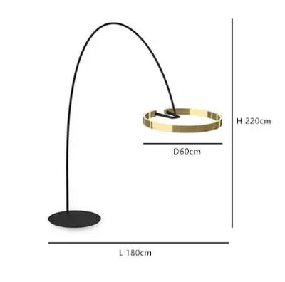 Scandinavische Led Design Staande Lamp - vloerlamp - sfeerbeeld