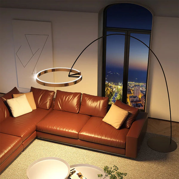 Scandinavische Led Design Staande Lamp - vloerlamp - zijaanzicht