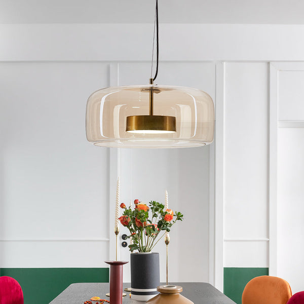 Chique Hotel Glazen Hanglamp - hanglampen - zijaanzicht