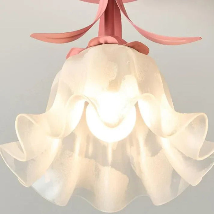 Eenvoudige Tiffany Plafondlamp Met Minibloemen - plafondlamp