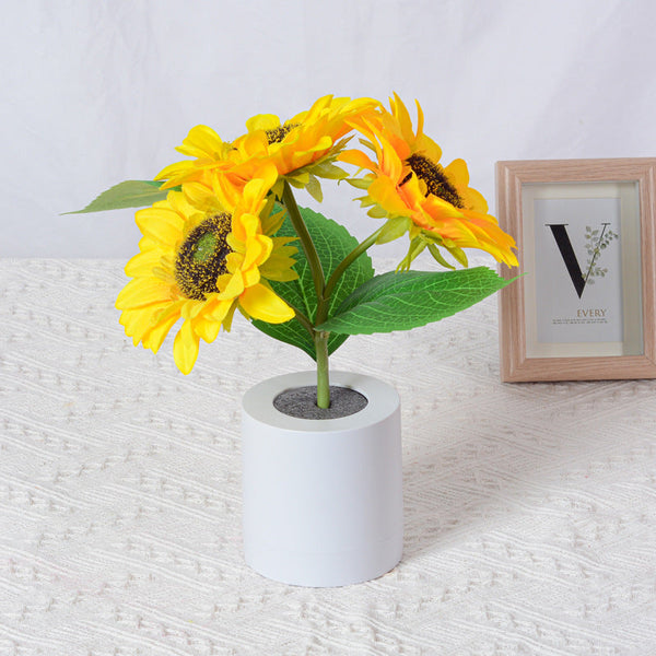 Fonkelende Zonnebloemlamp Voor Op Tafel - tafellampen - materiaaldetail