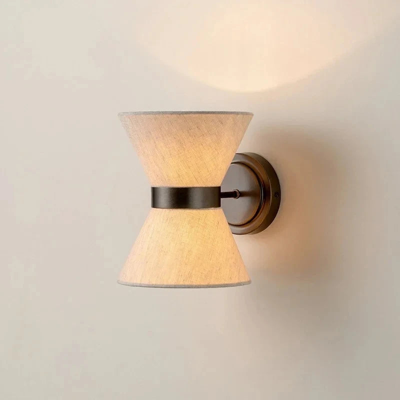 ZenAura Wabi Sabi Wandlamp – Vintage Japanse Stoffen Sfeerverlichting - wandlamp