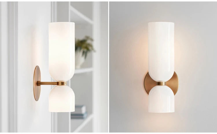 AuroraNord Luxe Glazen Wandlamp - wandlamp - afmetingen