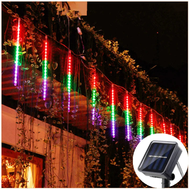 LUMIMETEOR Solar LED Meteorenregen Lampjes - buitenverlichting - gemonteerd