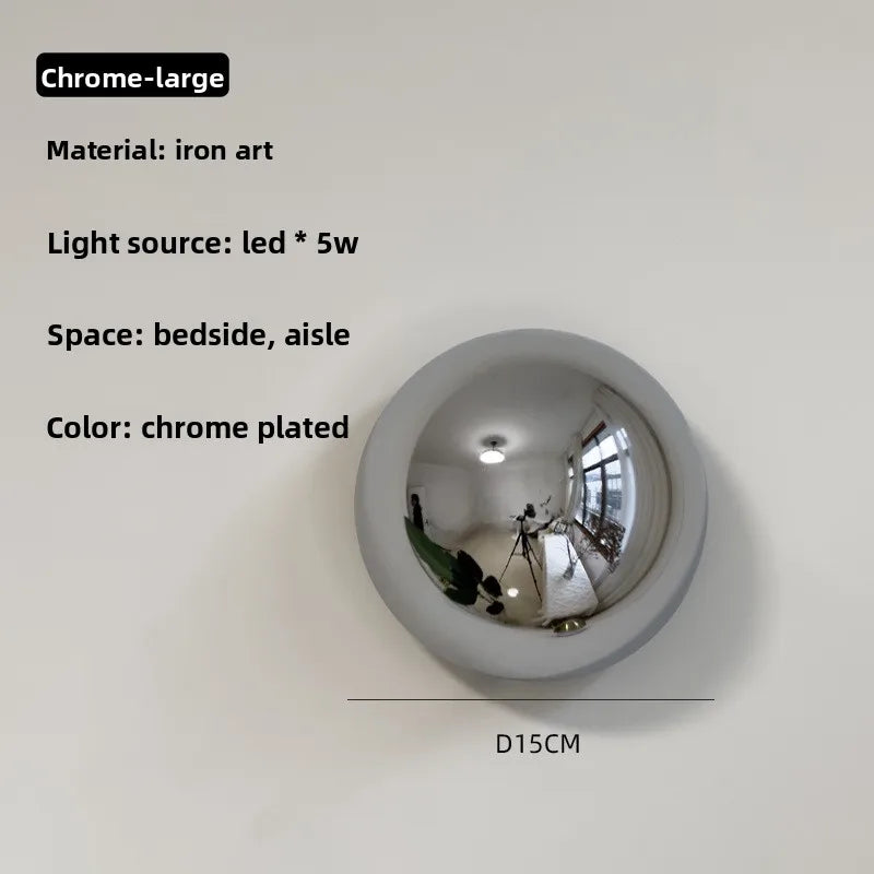 ChromeMush Bauhaus Designer Wandlamp - wandlamp - verlicht