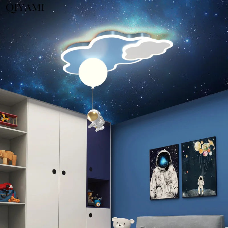CosmoGlow Astronaut Wolkenplafondlamp - plafondlamp - sfeerbeeld