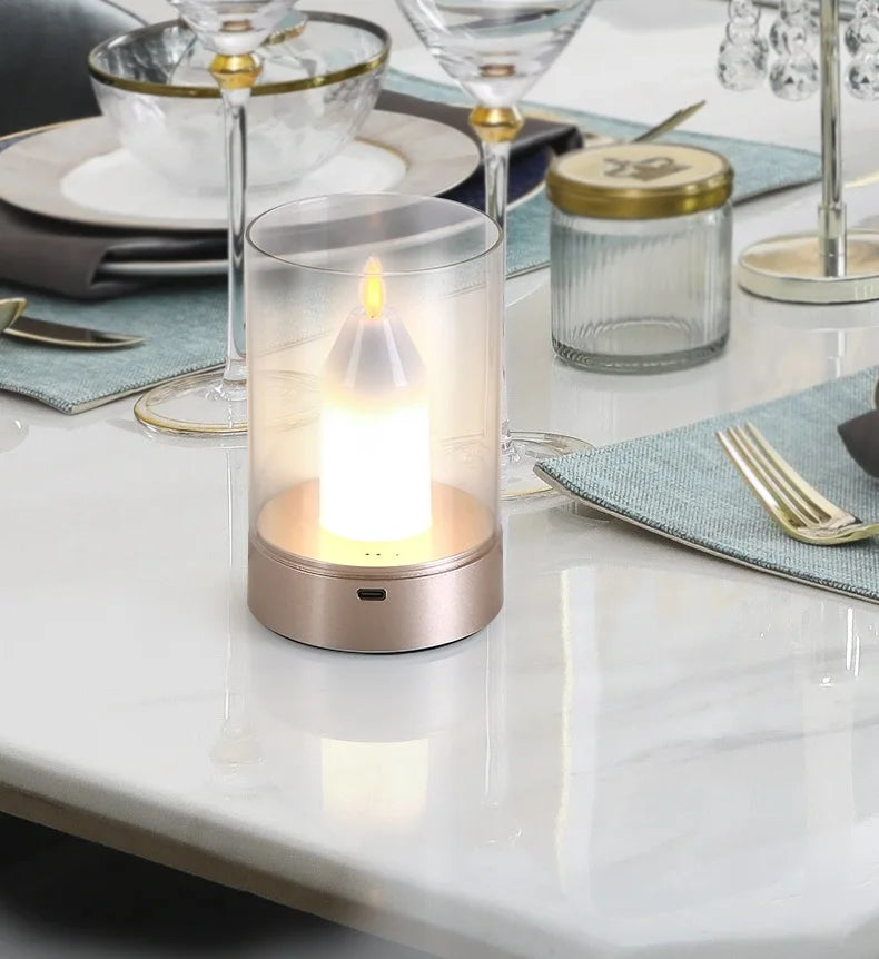 LUMAFLAME Touch LED Kaarslamp - tafellampen - afmetingen