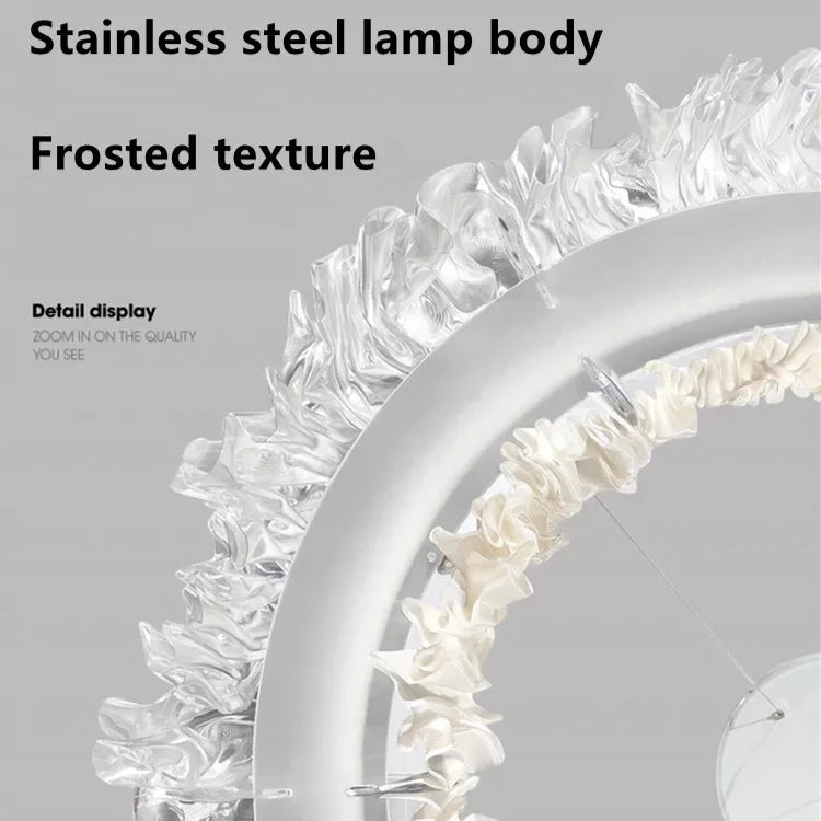 Moderne LED Ring Chandelier - hanglampen - close-up