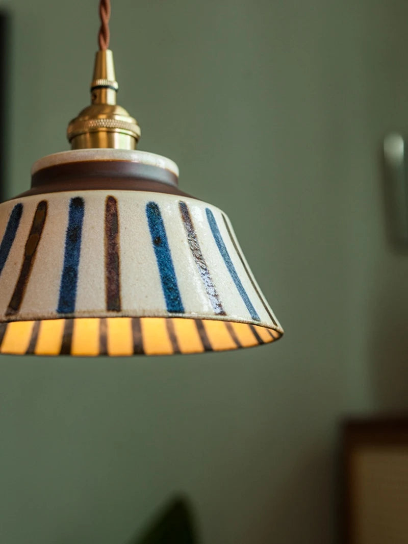 AuroraVerde Donkergroene Keramische Hanglamp - hanglampen - gemonteerd