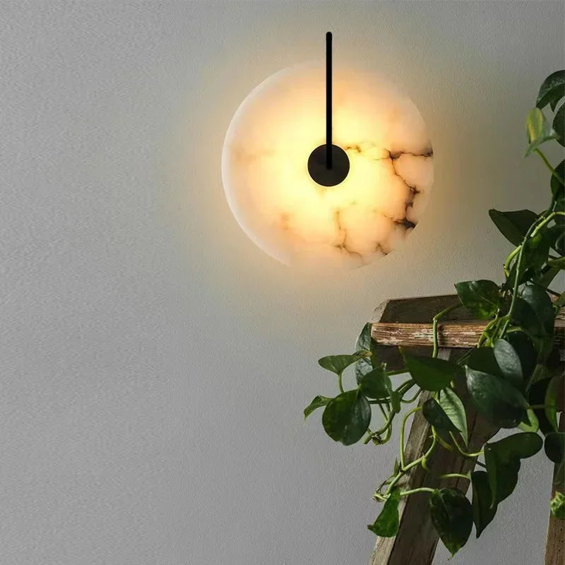 LunaGlow Nordic LED Wandlamp - wandlamp - zijaanzicht