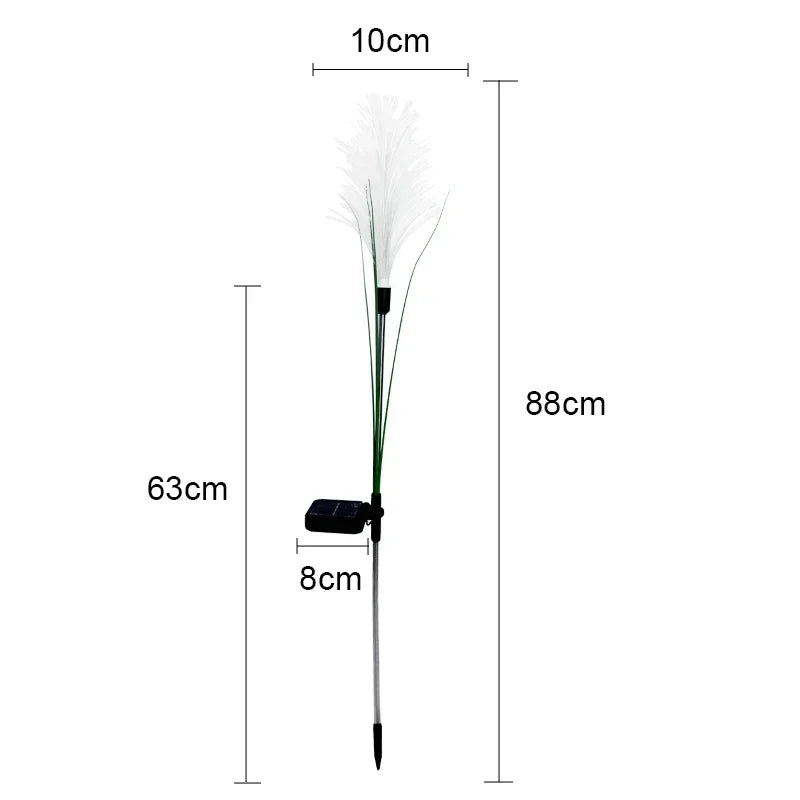LUXARÉ SolarReed Tuinverlichting - buitenverlichting - zijaanzicht