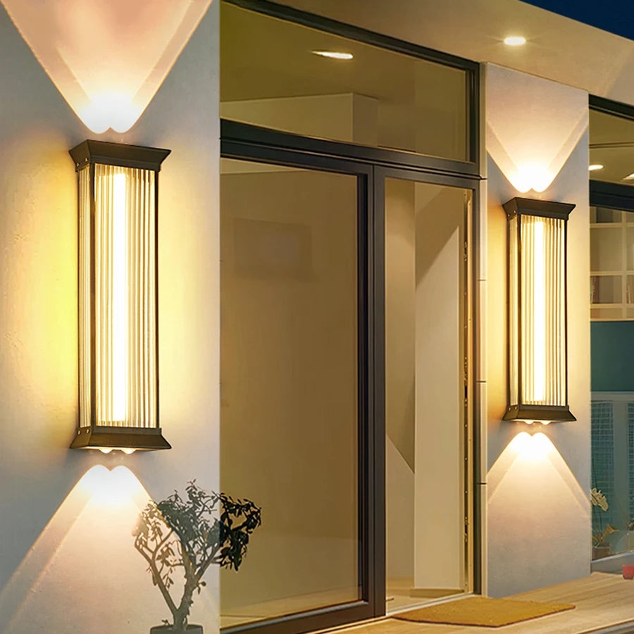 SteelLux LED Buitenlamp – Waterdichte RVS Wandlamp voor Tuin - buitenverlichting