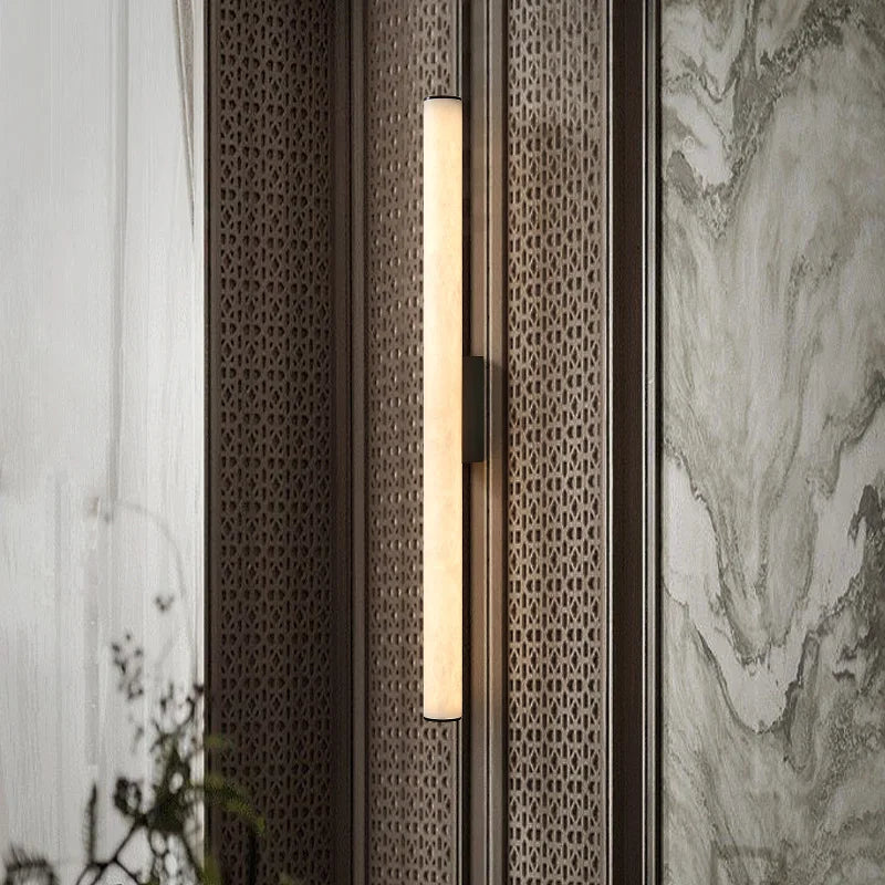 Auralis Lux – Minimalistische Wandlamp van Koper & Marmer - wandlamp - detail