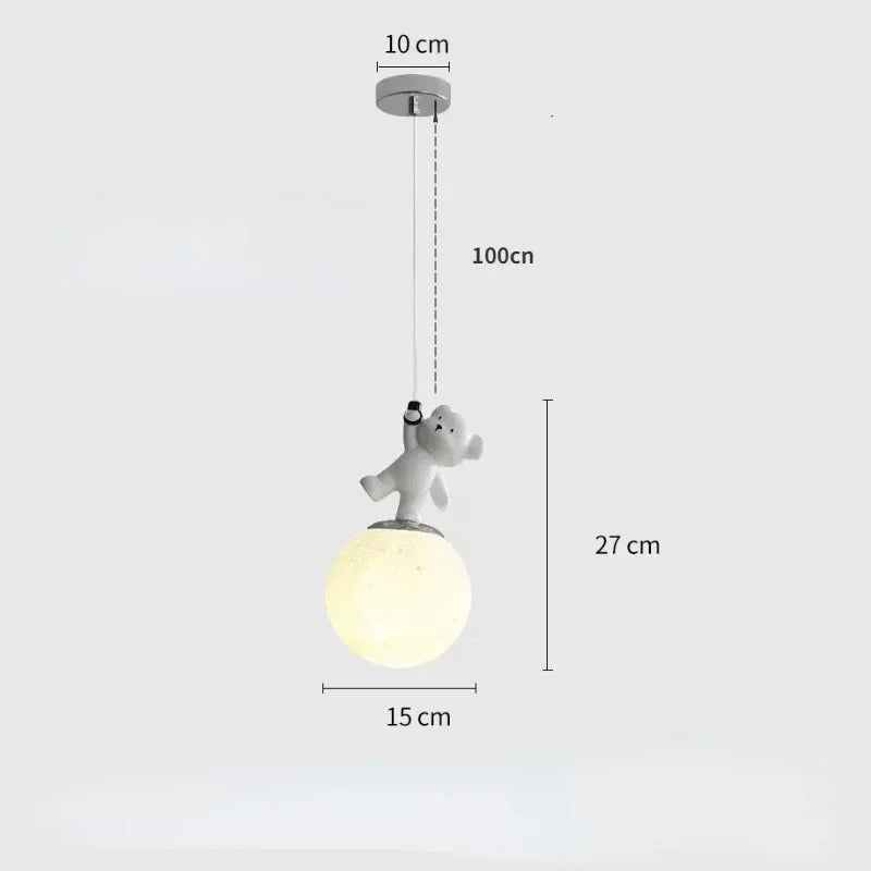 Nordic Bear Glow - hanglampen - zijaanzicht