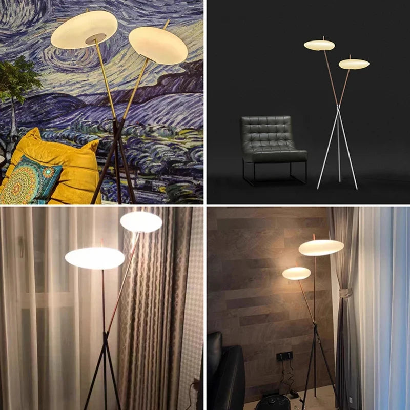 Nordic Luxe Design Vloerlamp – Stijlvolle LED Staande Lamp voor Woonkamer, Eetkamer & Slaapkamer - vloerlamp - detail