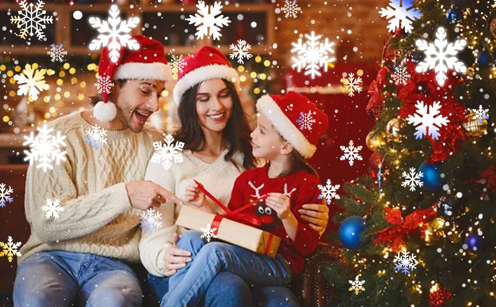 SNOWGLOW – LED Kerst Sneeuwval Projector met Dubbele Kop - buitenverlichting - afmetingen