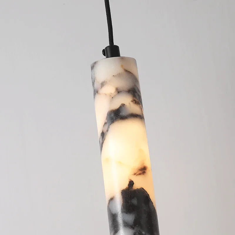 LuminaStone Luxe Natuursteen Hanglamp - plafondlamp - zijaanzicht