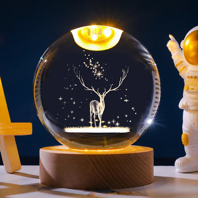 Lumea Galaxy Kristallen Nachtlamp - tafellampen - detail