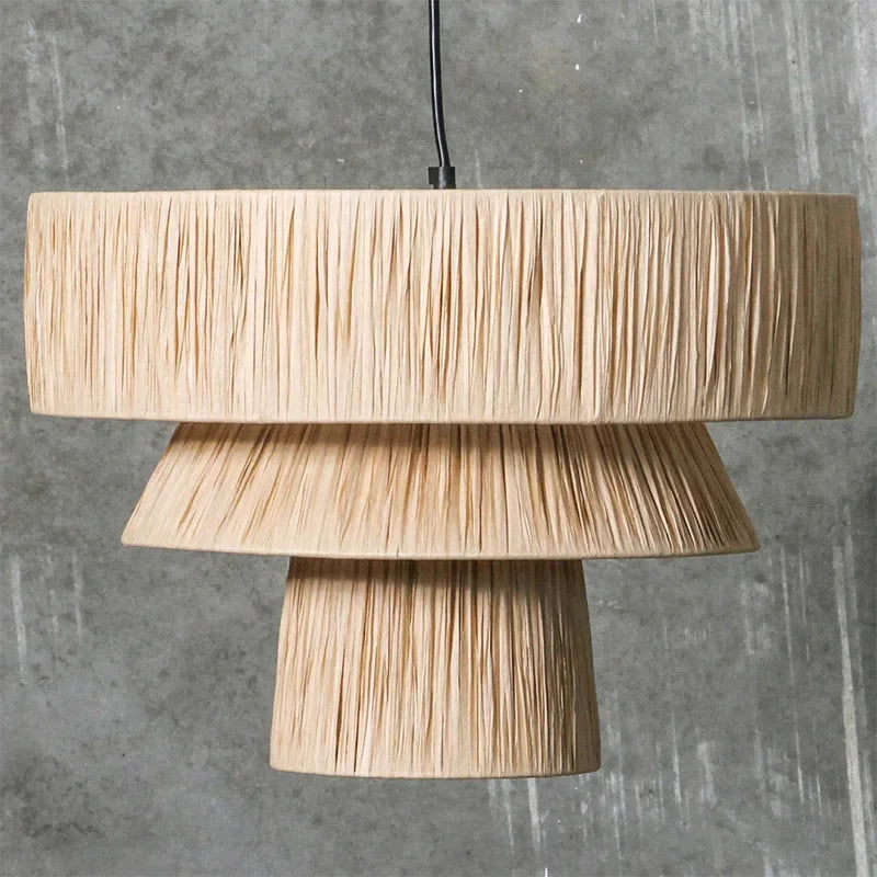 ZENLUMI Japanse Rieten Hanglamp - hanglampen - gemonteerd