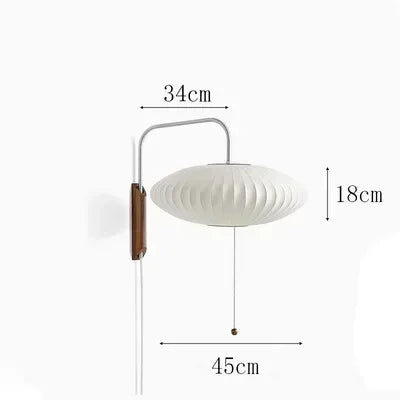 SakuraSilk – Japanse Handgeweven Zijde Wandlamp - wandlamp & tafellamp - materiaaldetail
