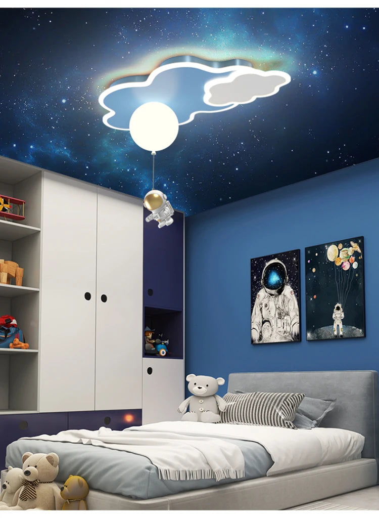 CosmoGlow Astronaut Wolkenplafondlamp - plafondlamp - gemonteerd
