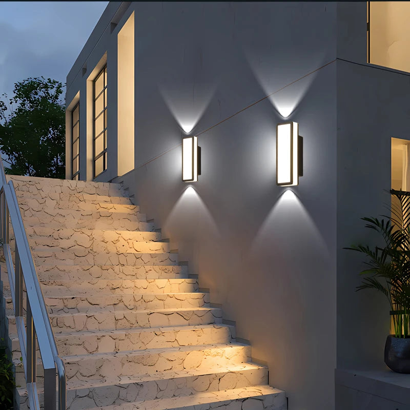 NordiLux LED Wandlamp – Waterdichte Moderne Wandverlichting voor Buiten en Binnen - wandlampen - zijaanzicht