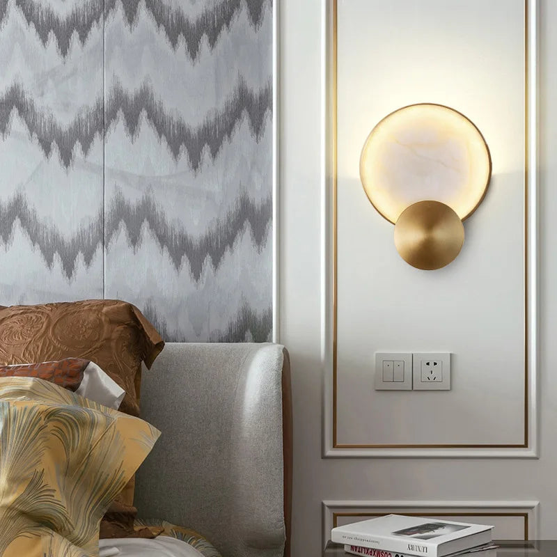 Round Marble Wall Lamp - wandlampen - detail