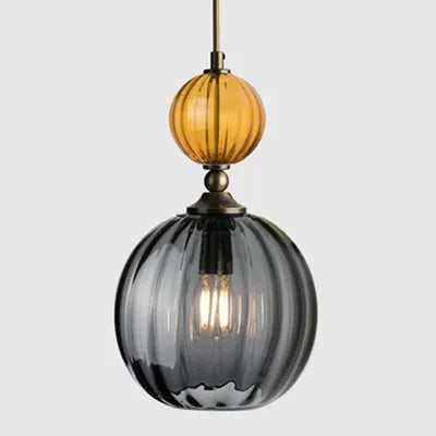 AuroraNordic Gekleurd Glas Hanglamp - hanglampen - close-up