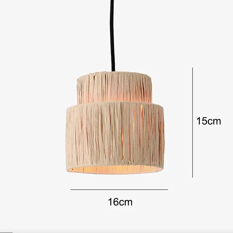 ZENLUMI Japanse Rieten Hanglamp - hanglampen - gemonteerd