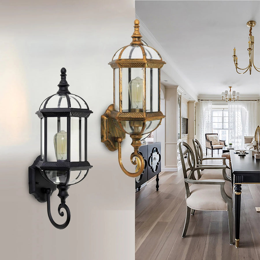 LUMIVINTA Retro Outdoor Wall Lantern