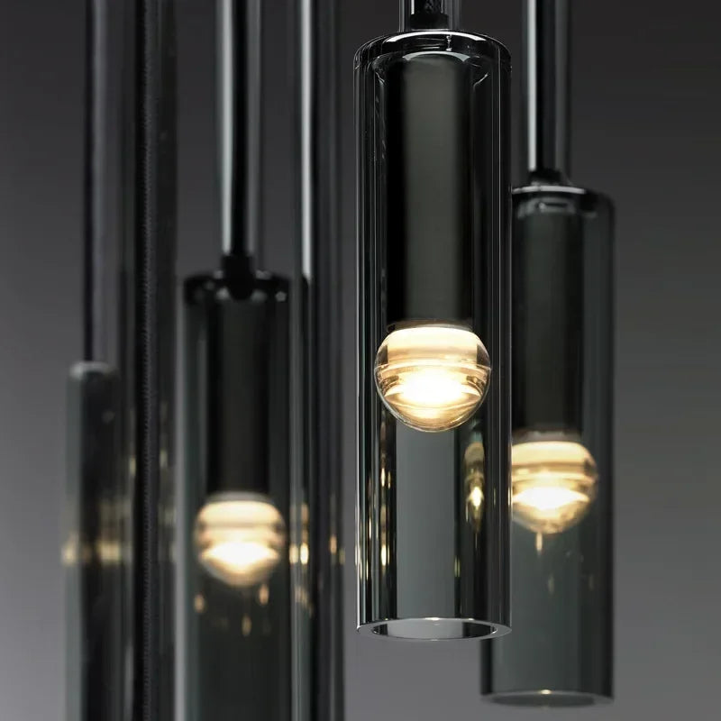 Lunavera Moderne Glazen Hanglamp - hanglampen - zijaanzicht
