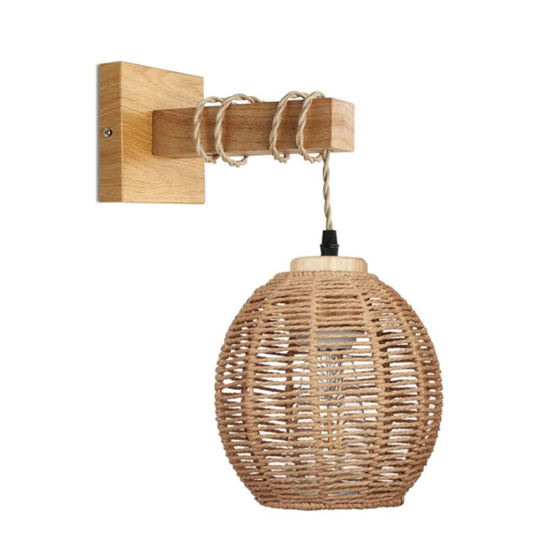 BAMBULUX Bamboe Wandlamp - wandlamp - afmetingen