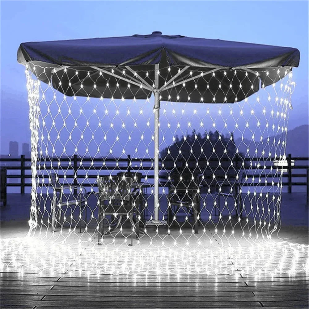 LumiGrid Net LED String Lights - buitenverlichting - close-up