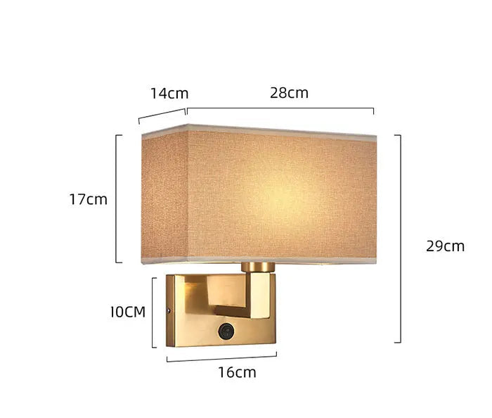 Moderne Wandlamp met Stoffen Kap - wandlampen - in de kamer