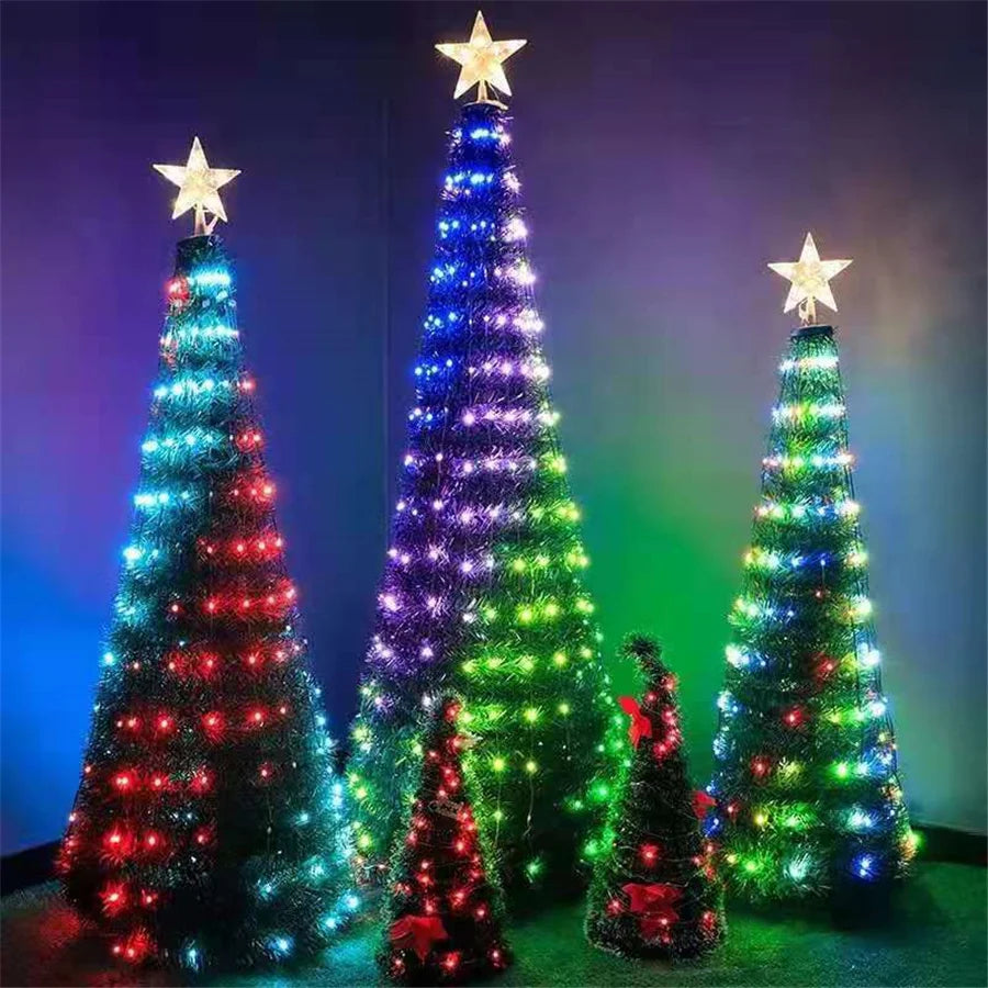 LUMISHOW RGB Smart LED Kerstslinger – 10M/20M - buitenverlichting - afmetingen