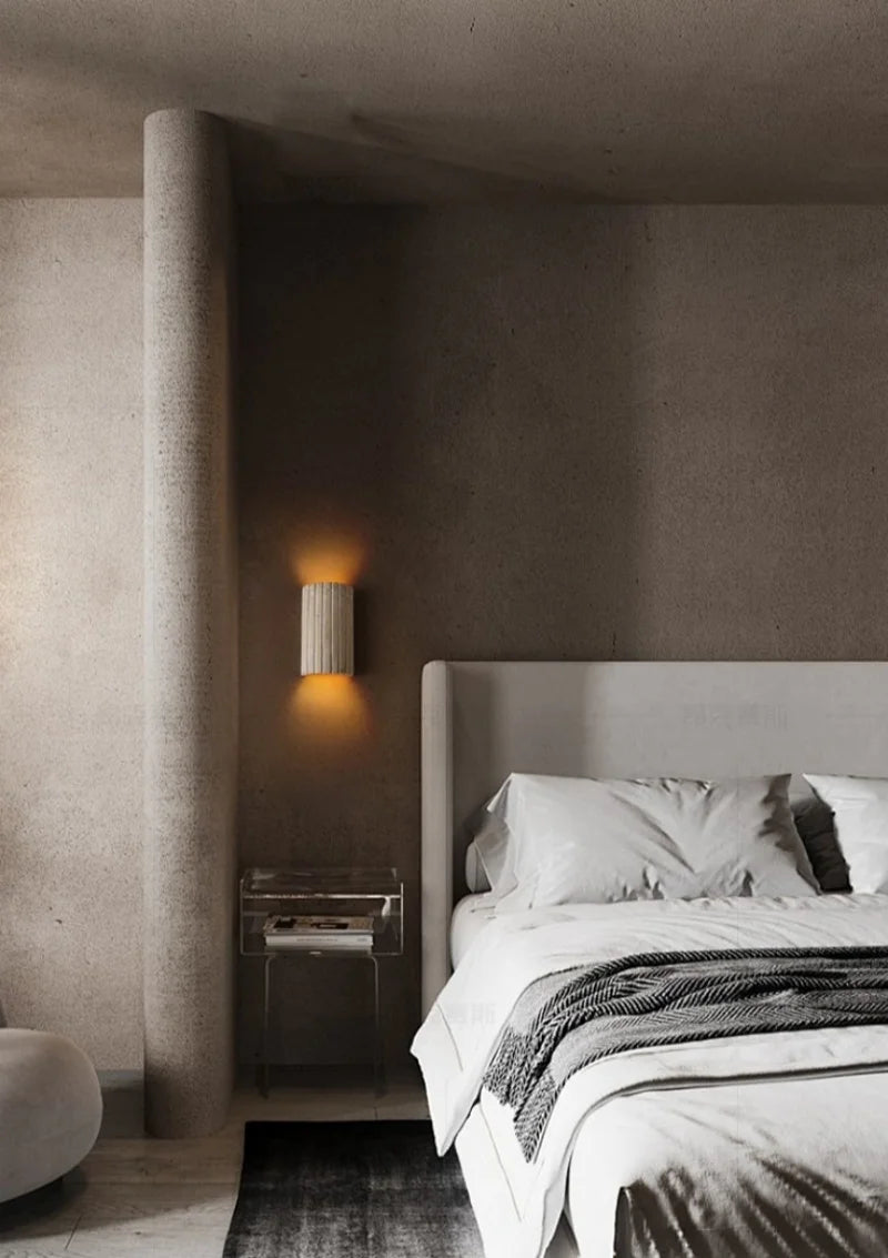 TerraLume Wabi-Sabi Travertin LED Wandlamp - wandlamp - verlicht