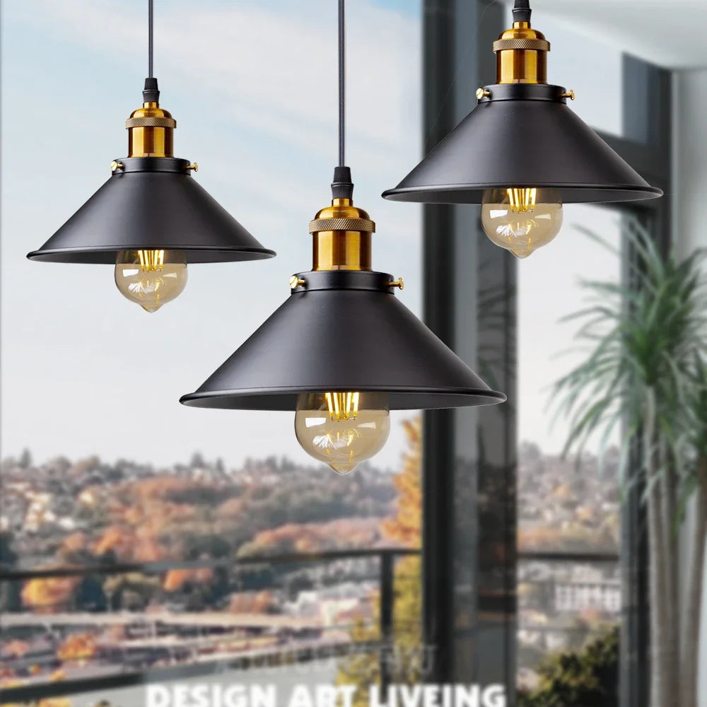 IronGlow Vintage LED Hanglamp – Retro Industriële Verlichting voor Keuken & Woonruimte - hanglampen