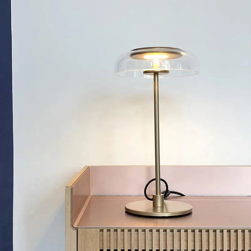 Aurélo – Designer Tafellamp van Glas met LED in Postmoderne Stijl - tafellampen - materiaaldetail