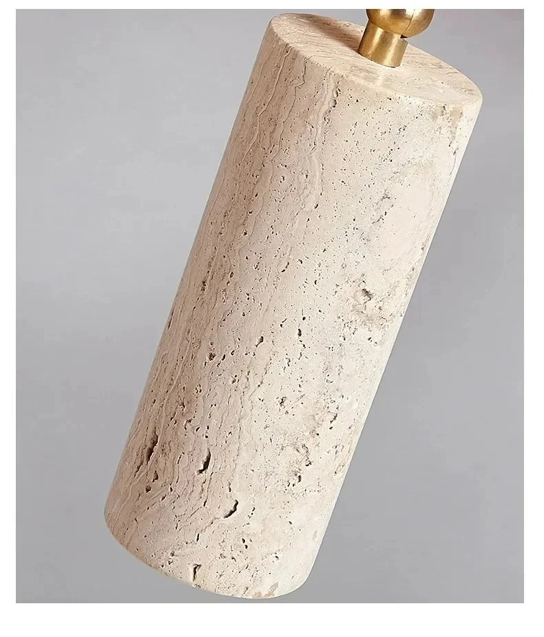 Travertin Plafondlamp - plafondlamp - sfeerbeeld